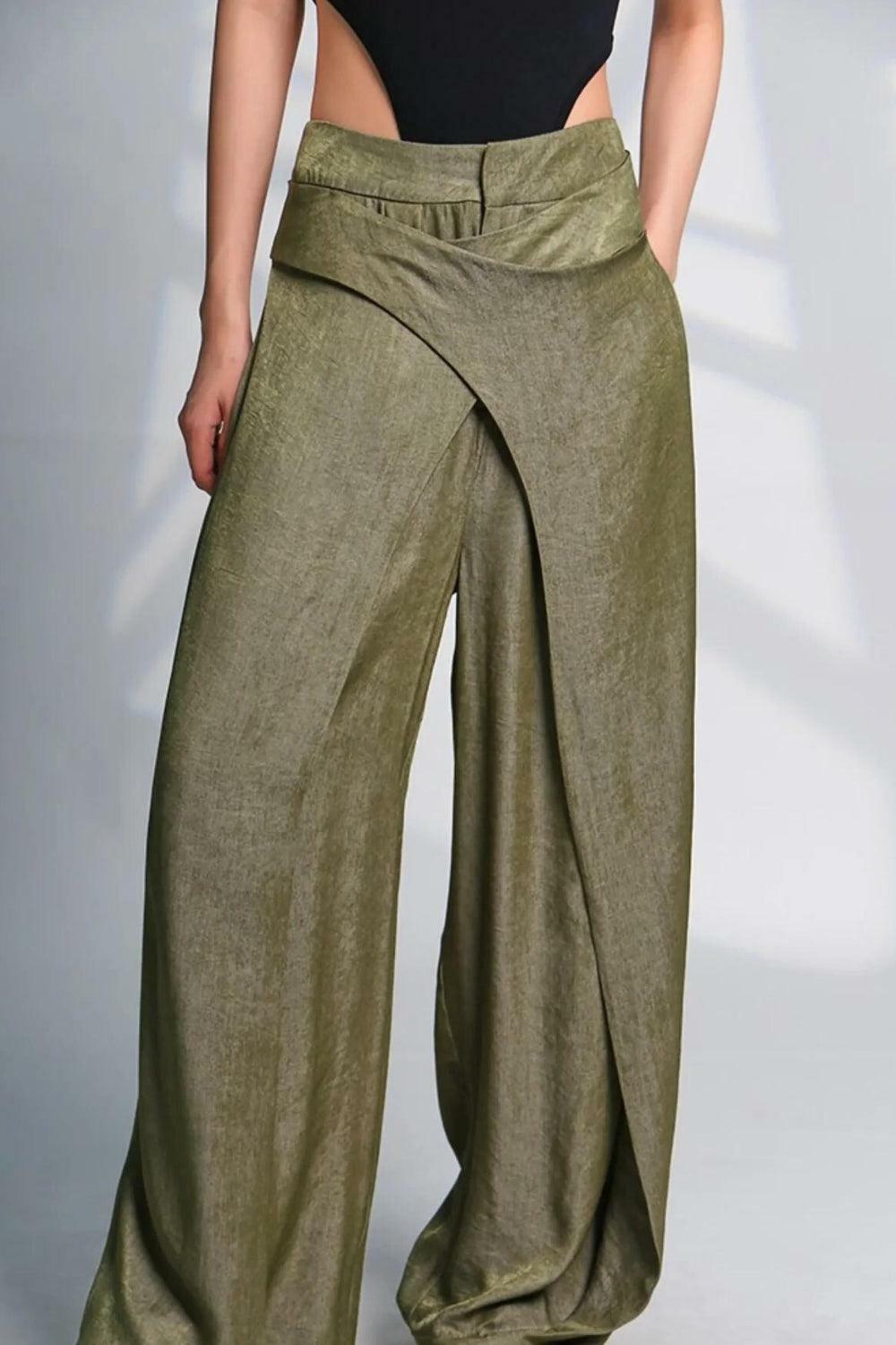 Asymmetrical Wide Leg Pants for Y2K Fashion: Trendy Grunge Style & Summer Outfits