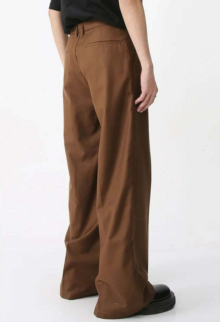 Chic Old Money Wide Leg Pants for Effortless Y2K Style and 90s Fashion Vibes