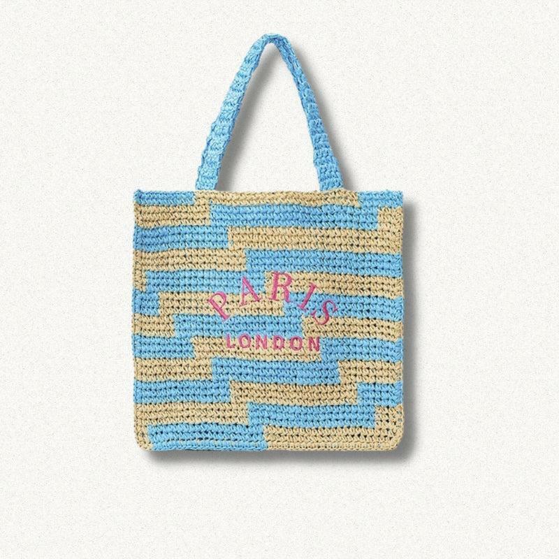 Chic Y2K-Inspired Straw Beach Bag for Summer Outfits and Aesthetic Adventures