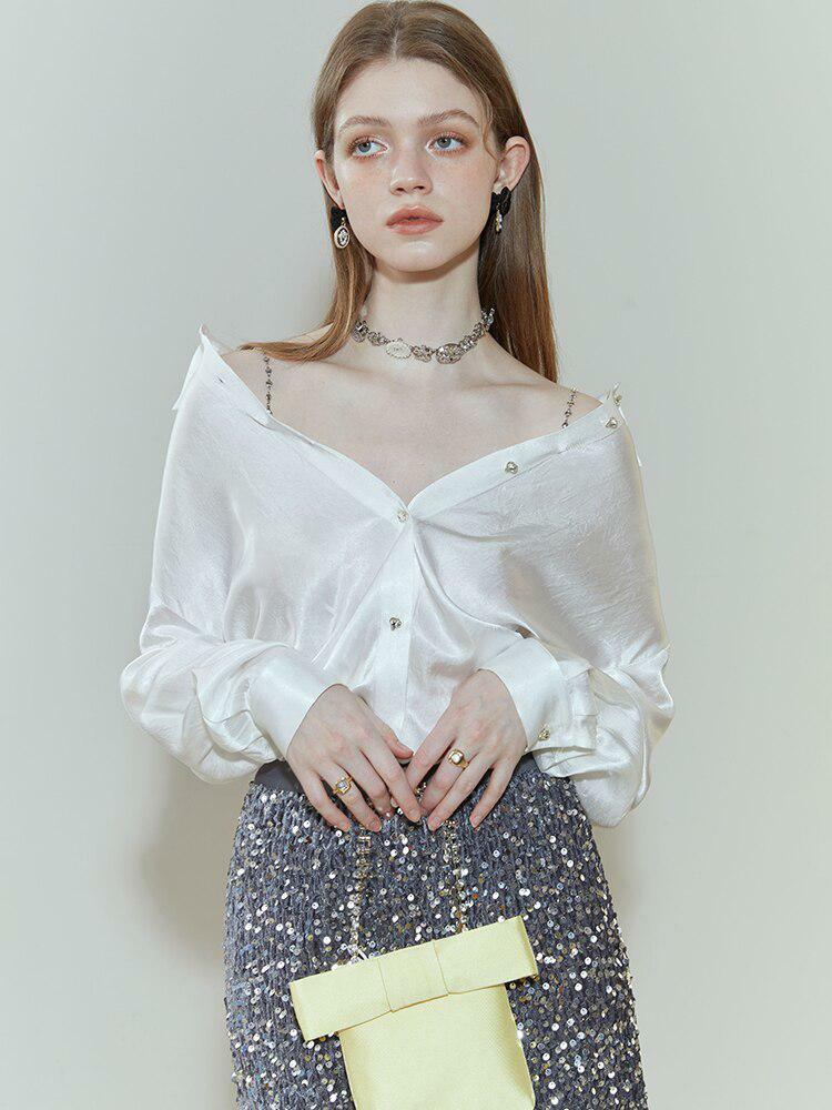 Chic Y2K Satin Blouse for Effortless Summer Style - Perfect for 90s Fashion Lovers