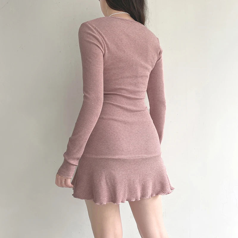 Coquette Aesthetic Pink Mini Dress for Effortless Y2K Summer Style and Chic Outfits