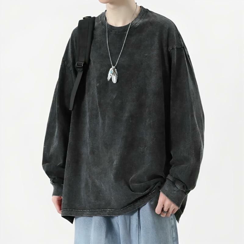 Grunge Oversized Distressed Tee - Y2K Fashion Essential for Effortless Summer Style