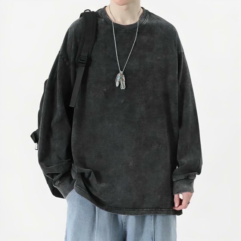 Grunge Oversized Distressed Tee - Y2K Fashion Essential for Effortless Summer Style