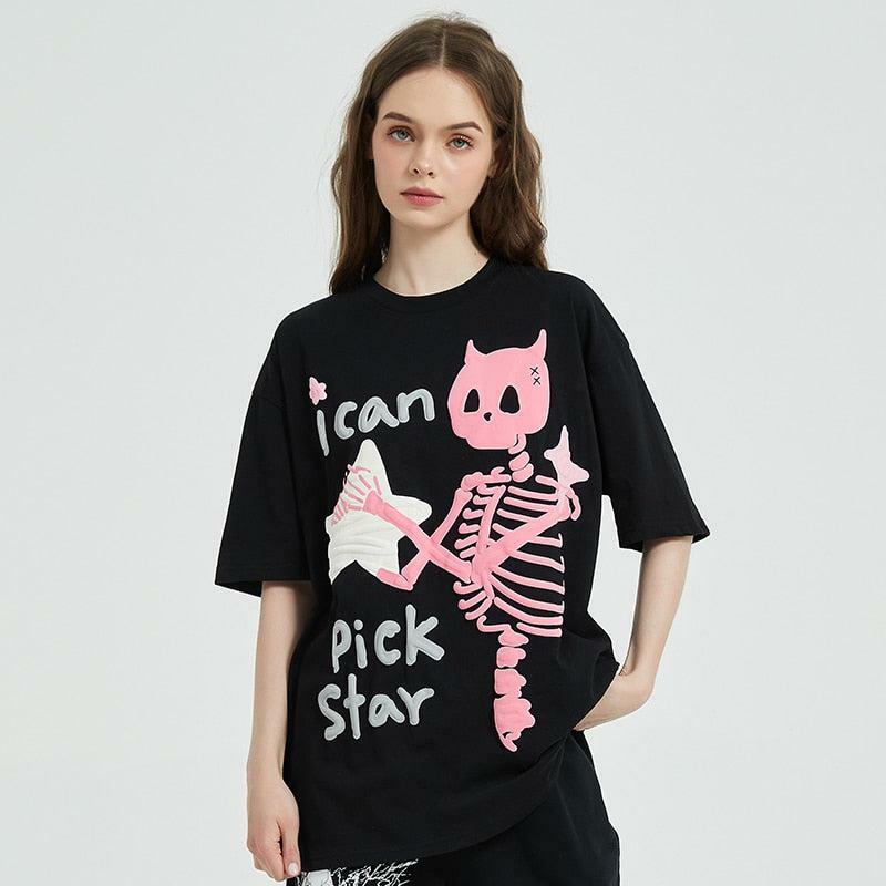 I Can Pick Star Tee - Y2K Inspired Graphic Tee for Trendy Summer Outfits