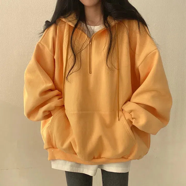 Indie Y2K Oversized Zip-Up Hoodie for Effortless Grunge Style and Cozy Summer Vibes