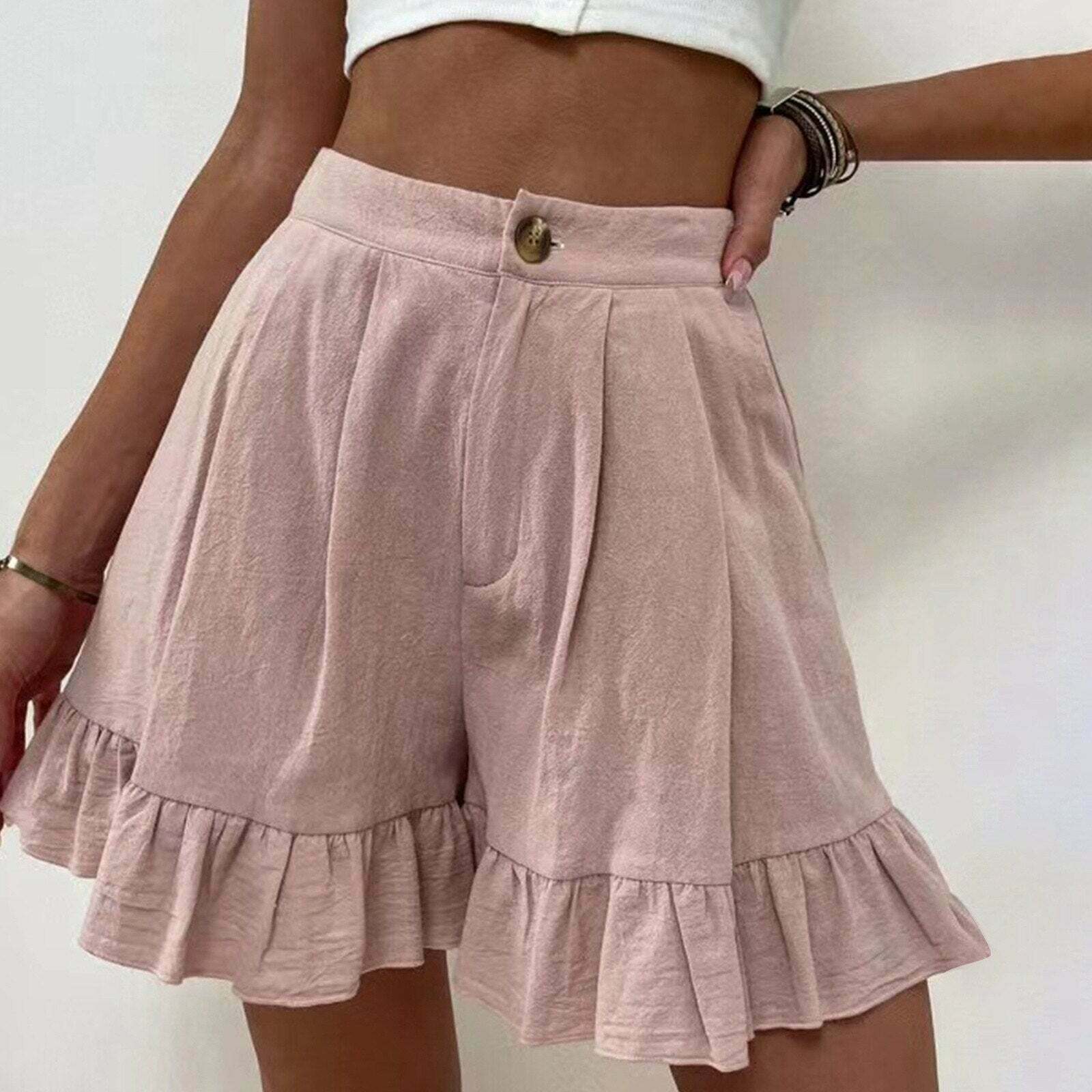 Kawaii Y2K Aesthetic Women's Sweet Dailywear Shorts for Cute Outfits & Comfy Style