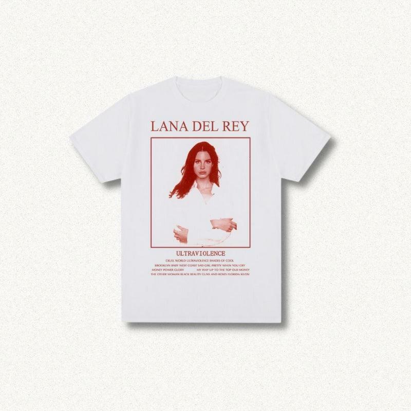 Lana Del Rey Y2K Graphic Tee - Vintage 90s Aesthetic Top for Effortless Summer Style