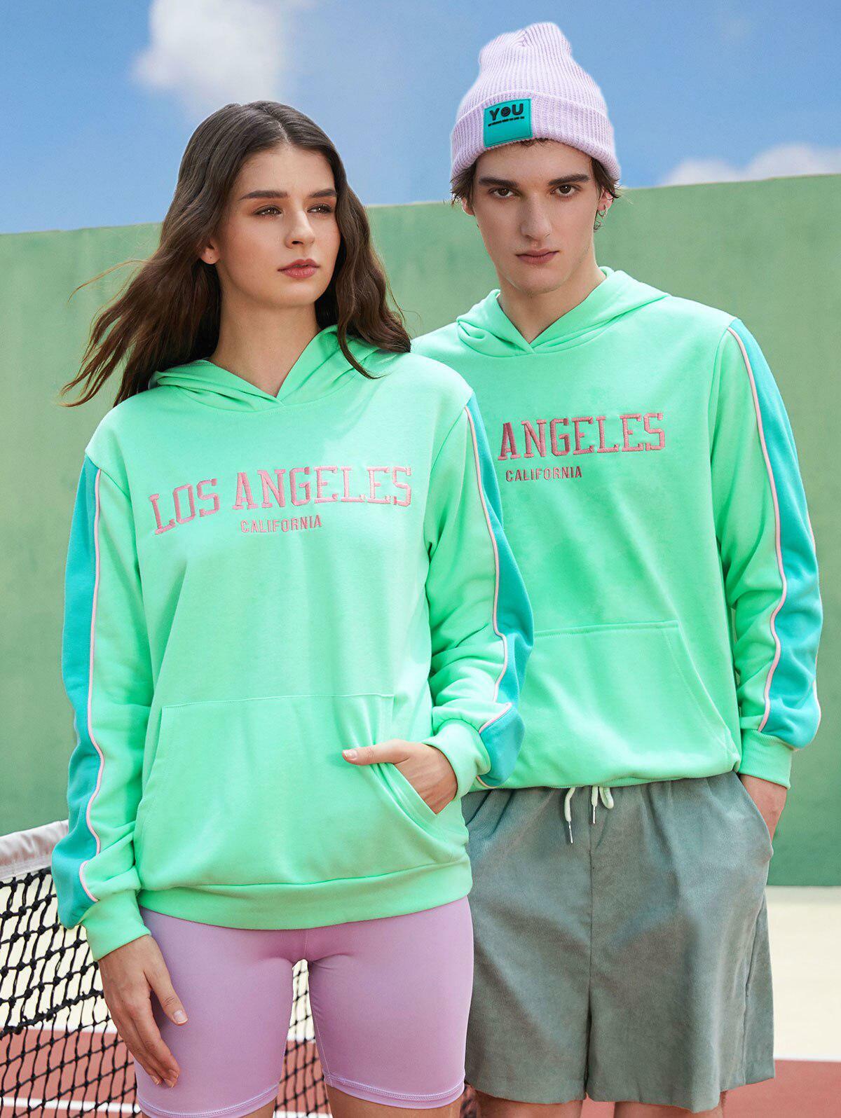 Los Angeles Y2K Couple Hoodie - Trendy Grunge Aesthetic for Stylish Summer Outfits