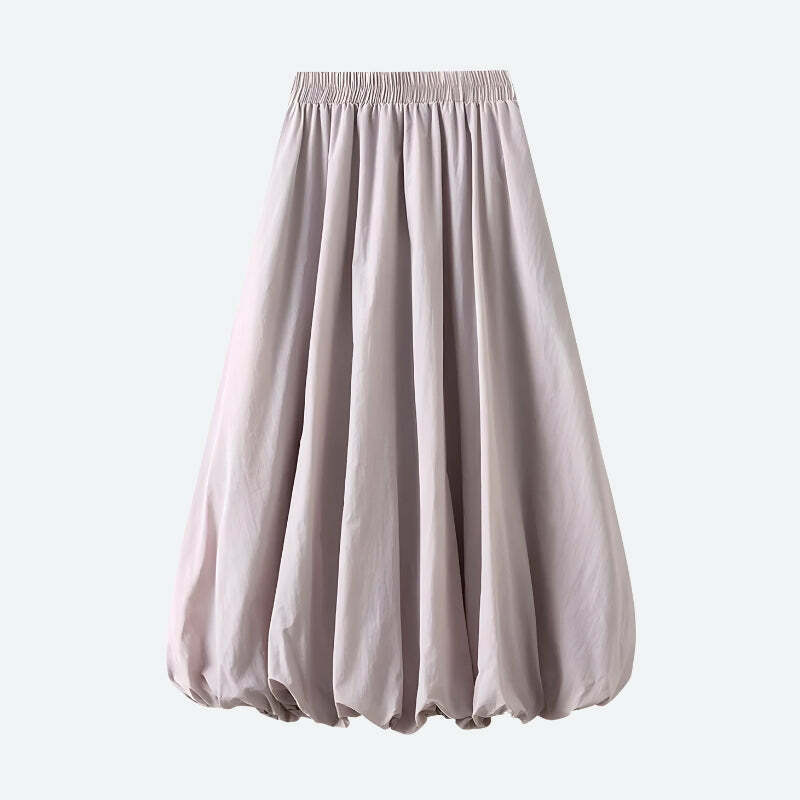 Pastel Bubble Midi Skirt - Y2K Aesthetic Summer Fashion for Effortless Style