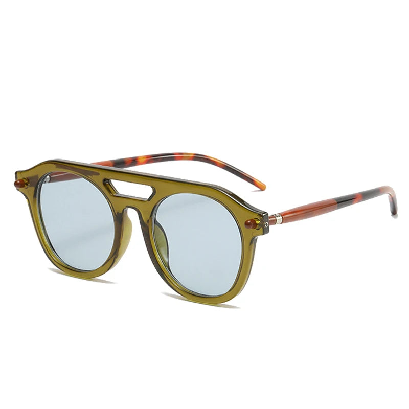 Retro Y2K Oval Sunglasses for a Chic 90s Aesthetic Look - Perfect for Summer Outfits