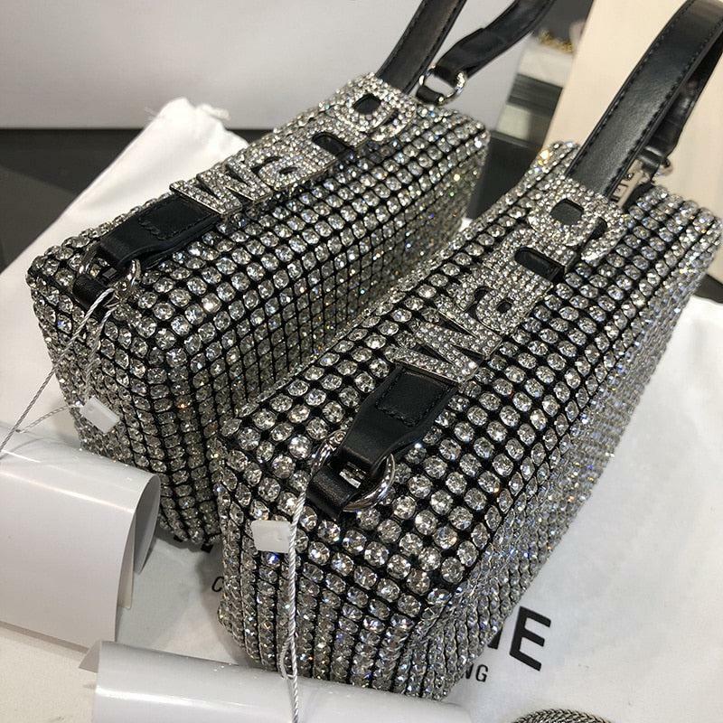 Rhinestone Disco Cowgirl Handbag - Y2K Fashion Statement for Trendy Summer Outfits