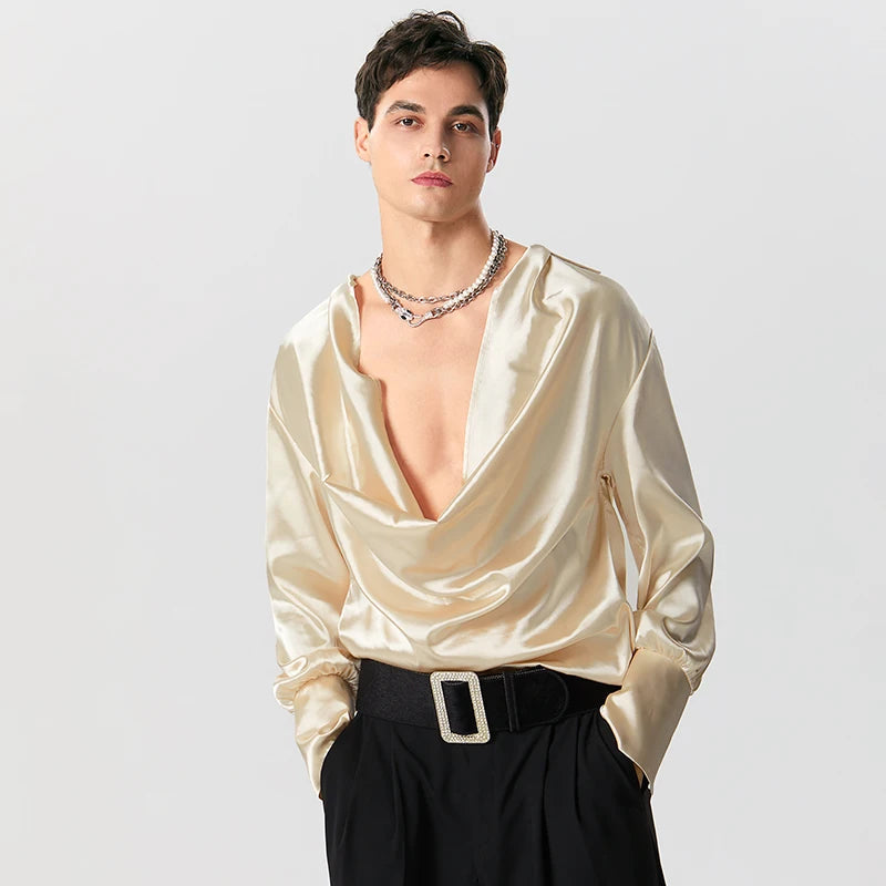 Satin Cowl Neck Top - Y2K Inspired Fashion for Effortless Summer Style and Chic Outfits