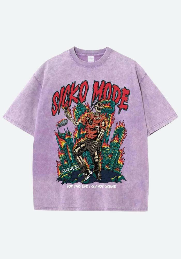 Travis Scott Sicko Mode Y2K Graphic Tee - Trendy 90s Style for Ultimate Streetwear Vibe