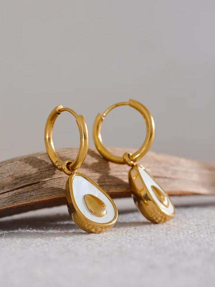 Trendy Gold Hoop Earrings for Y2K Fashion Lovers - Perfect for Grunge and Coquette Aesthetics