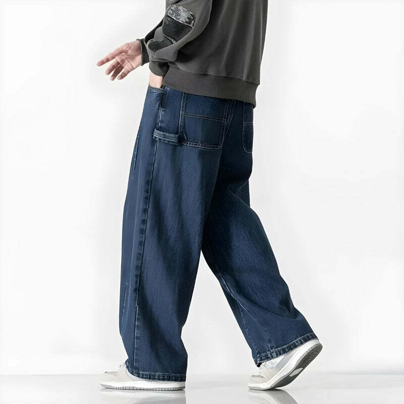 Trendy Y2K Baggy Denim Jeans for Effortless 90s Grunge Style and Summer Outfits