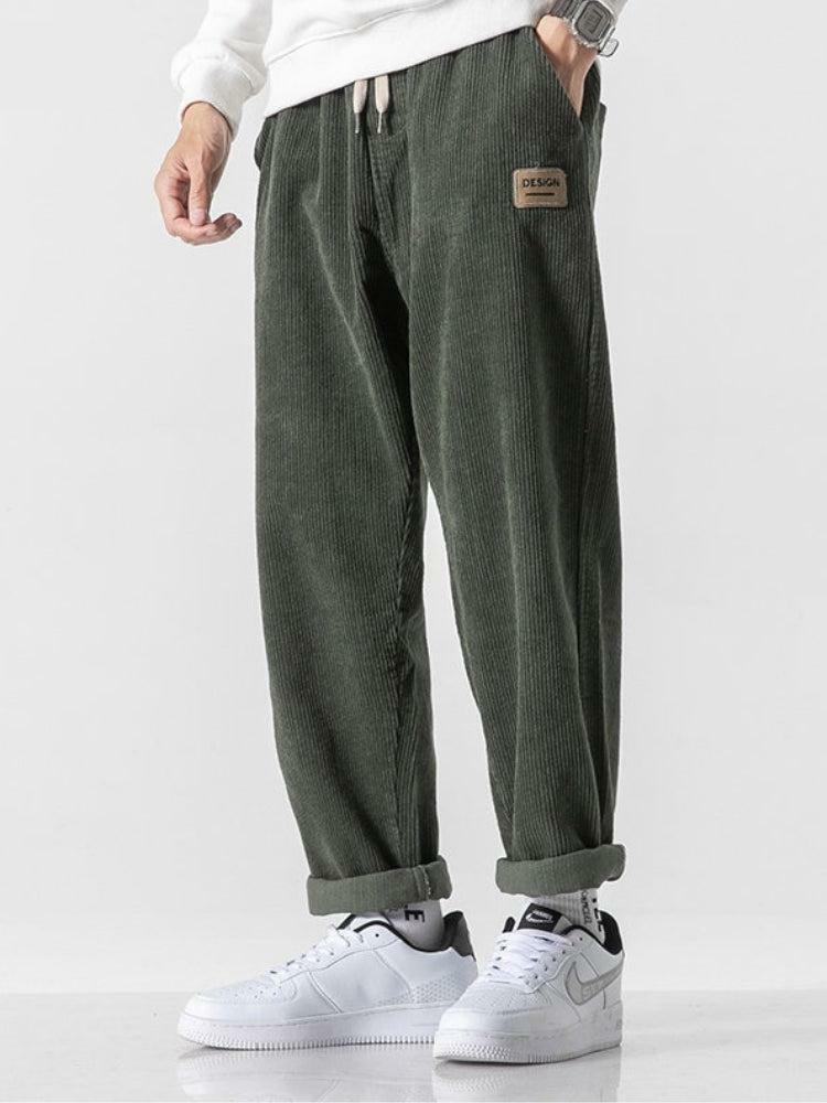 Trendy Y2K Corduroy Jogger Pants for a Chic Grunge Aesthetic and Effortless Style