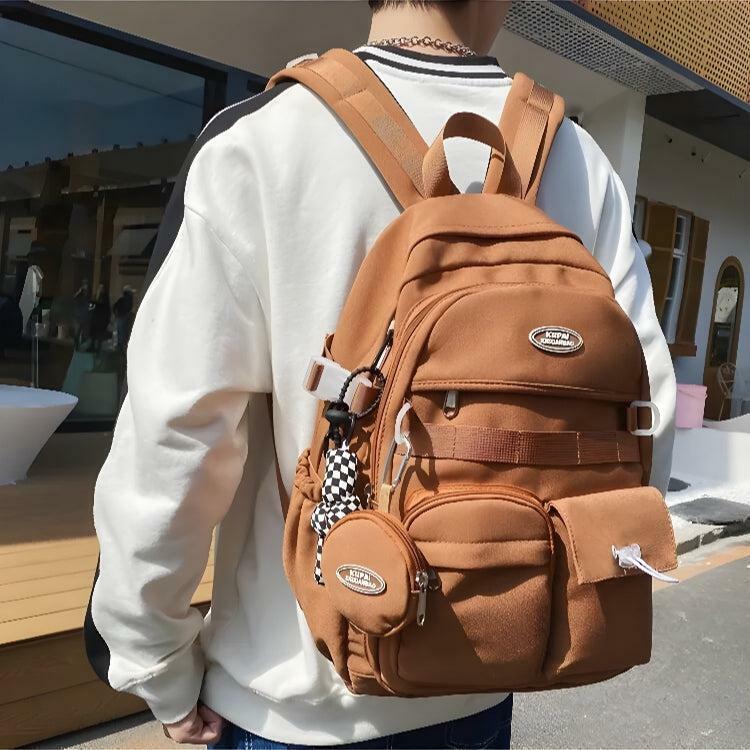 Trendy Y2K-Inspired Casual School Backpack with Extra Pockets for Effortless Style