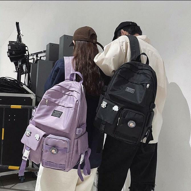 Trendy Y2K-Inspired Unisex School Backpack with Extra Pockets for Stylish Outfits