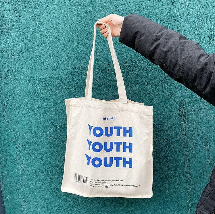 Trendy Y2K-Inspired Youth Cloth Bag for Summer Outfits and Aesthetic Looks