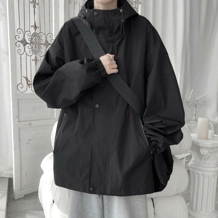 Trendy Y2K Oversized Windbreaker Jacket with Hood for Ultimate Summer Style