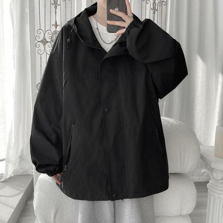 Trendy Y2K Oversized Windbreaker Jacket with Hood for Ultimate Summer Style