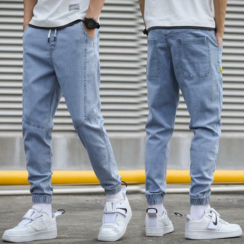 Trendy Y2K Slim Fit Jogger Jeans for Effortless Style and Comfort in Every Outfit