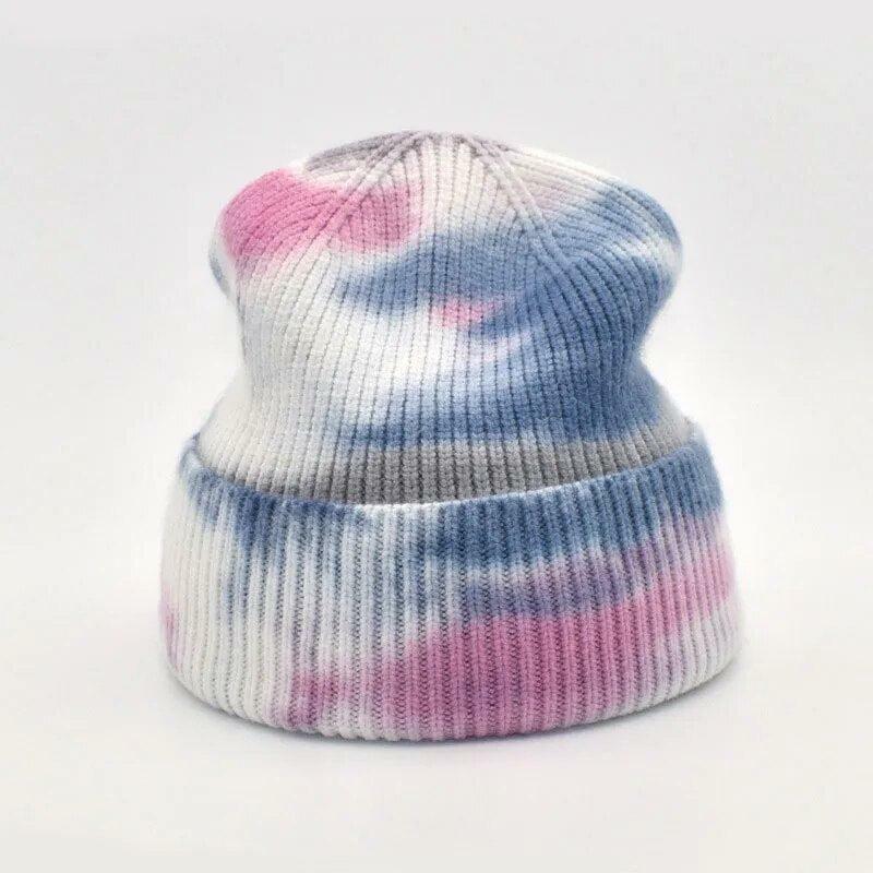 Trendy Y2K Tie Dye Beanie for a Chic Grunge Aesthetic and Summer Vibes