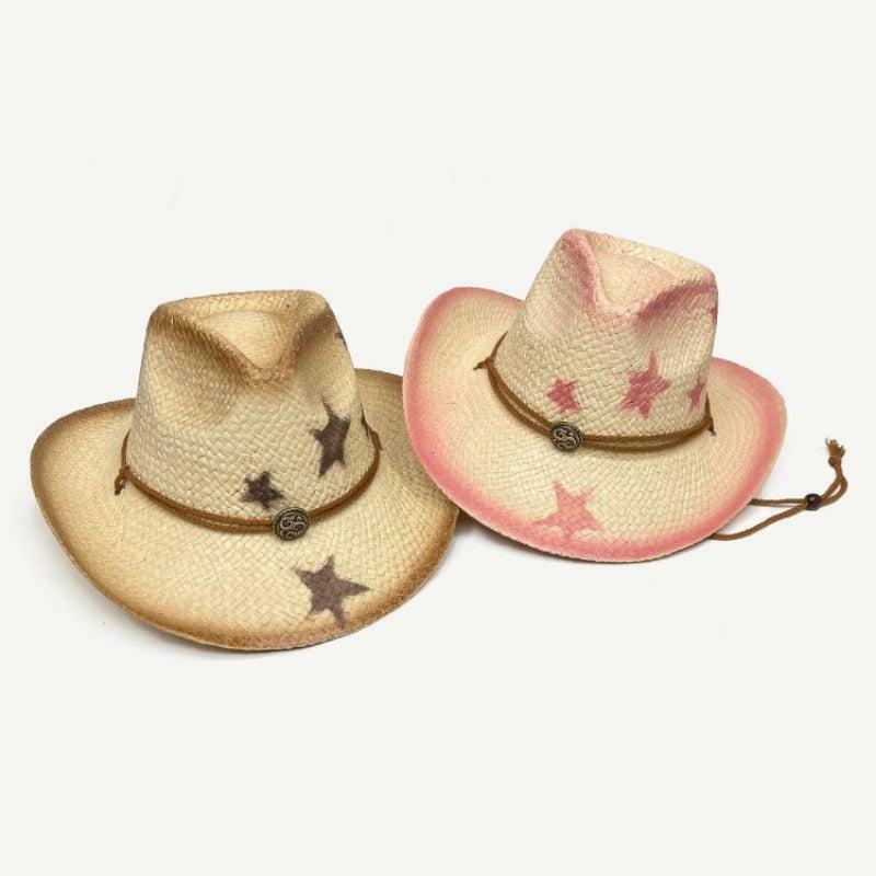 Trendy Y2K Woven Straw Cowgirl Hat for Summer Outfits and Aesthetic Looks