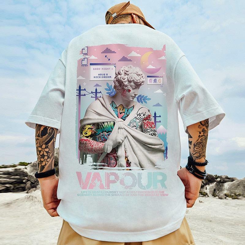 Vaporwave Aesthetic Tee - Y2K Inspired Graphic T-Shirt for Trendy Summer Outfits