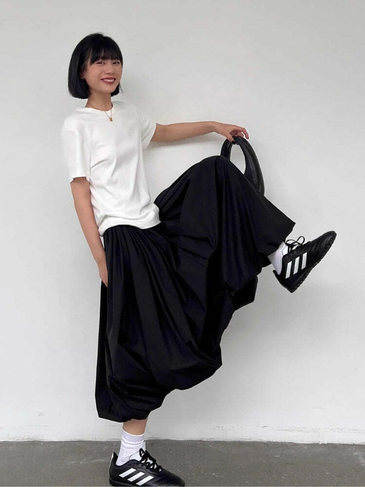 Y2K Aesthetic Bubble Midi Skirt - Trendy Summer Fashion for Effortless Style