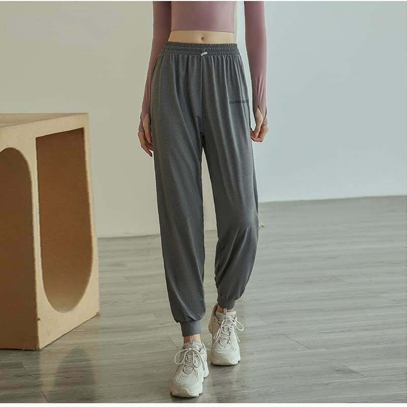 Y2K Aesthetic Letter Printed Sweatpants for Comfy Fitness & Yoga - Cute & Stylish!