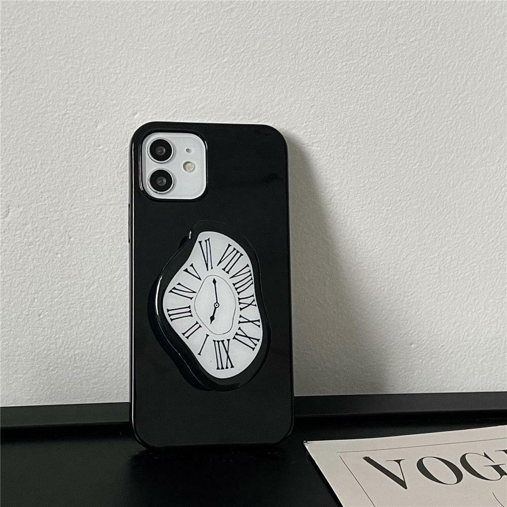 Y2K Aesthetic Salvador Dali Melting Clock Phone Case - Trendy 2000s Style Accessory