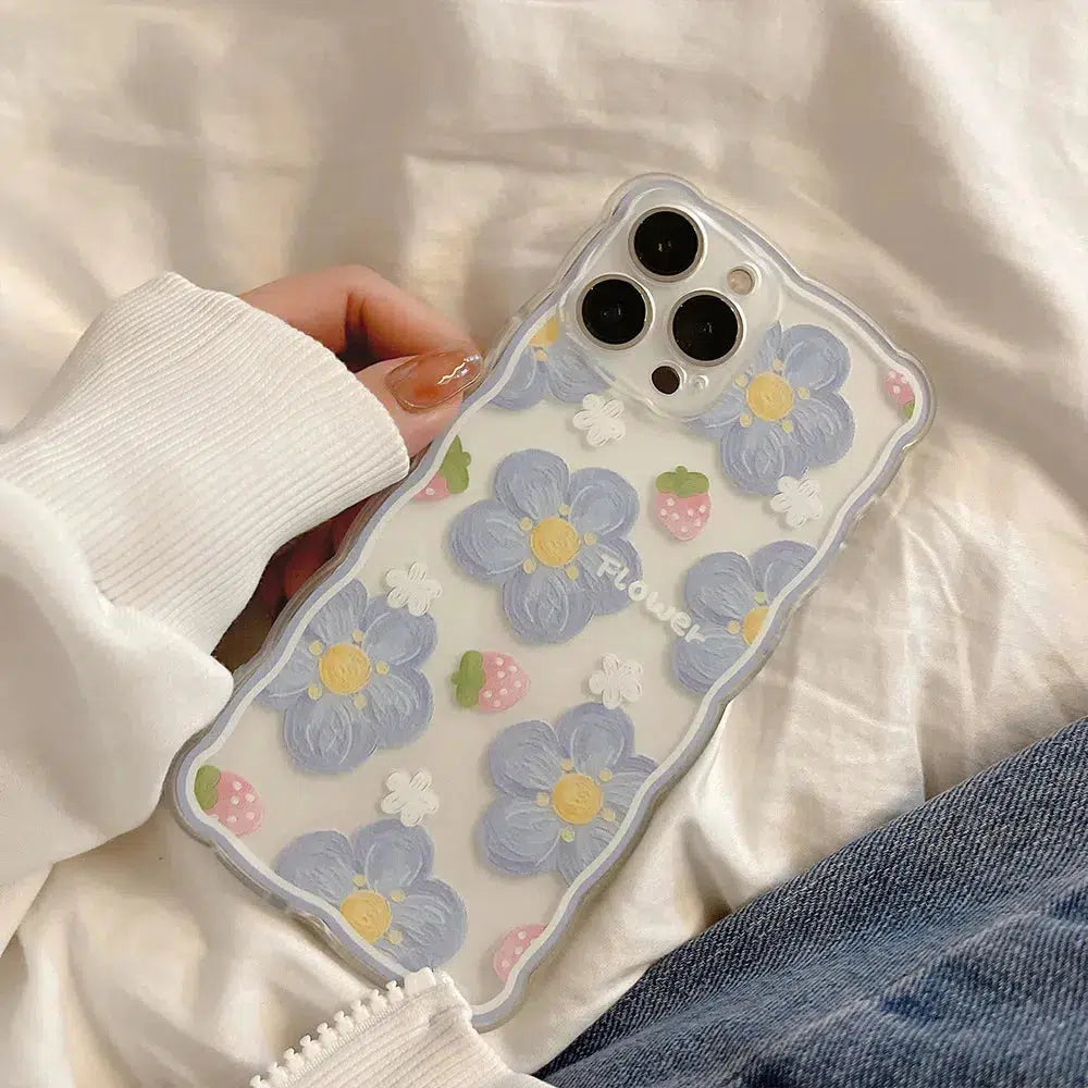 Y2K Aesthetic Soft Girl Floral Clear Phone Case - Trendy Summer Vibes & Cute Outfits