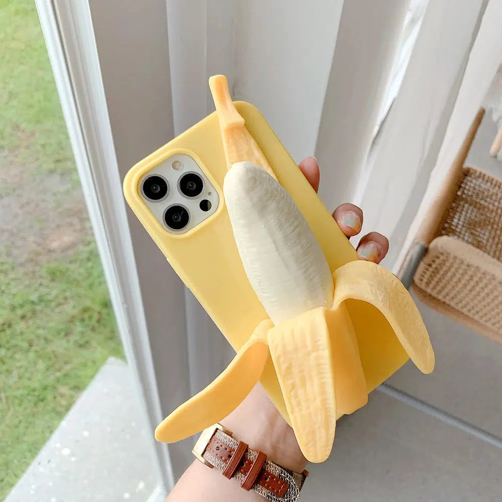 Y2K Aesthetic Weirdcore Banana Phone Case - Trendy 2000s Style for Unique Fashion Lovers