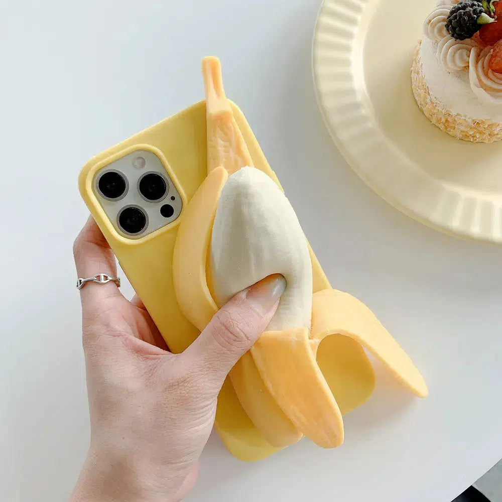 Y2K Aesthetic Weirdcore Banana Phone Case - Trendy 2000s Style for Unique Fashion Lovers