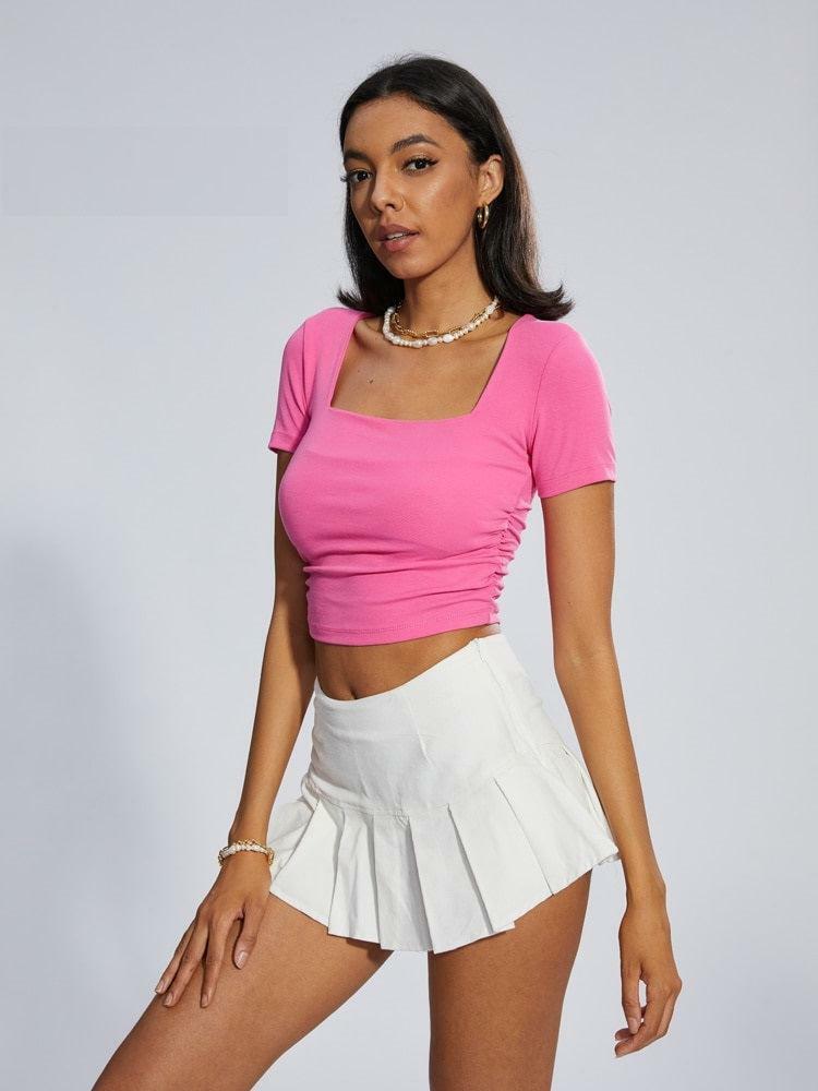 Y2K Barbie Crop Top: Trendy 2000s Fashion Essential for Summer Outfits and Aesthetic Looks