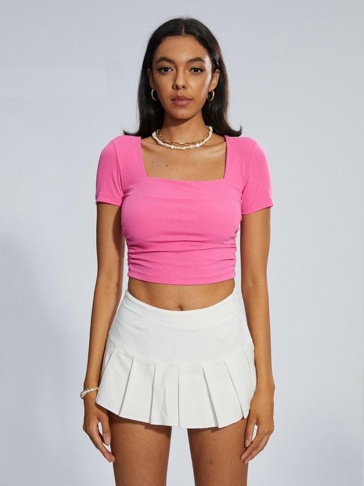 Y2K Barbie Crop Top: Trendy 2000s Fashion Essential for Summer Outfits and Aesthetic Looks