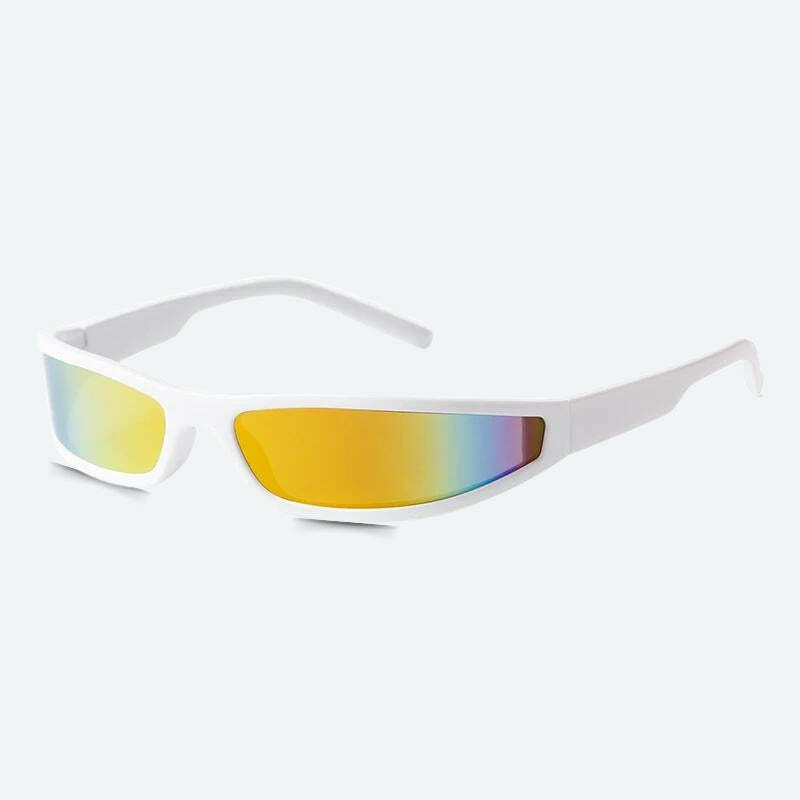 Y2K Cyberpunk Futuristic Sunglasses for Trendy Summer Outfits and Aesthetic Looks