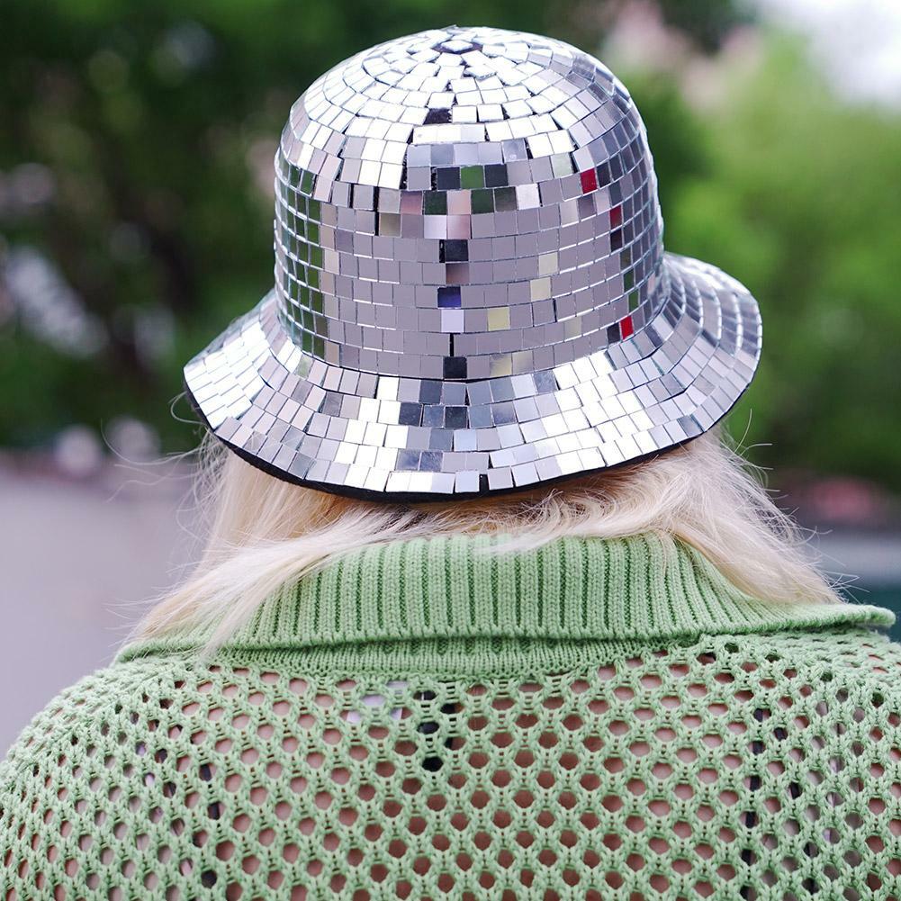 Y2K Disco Ball Cowgirl Hat - Sparkly Western Accessory for Trendy Summer Outfits