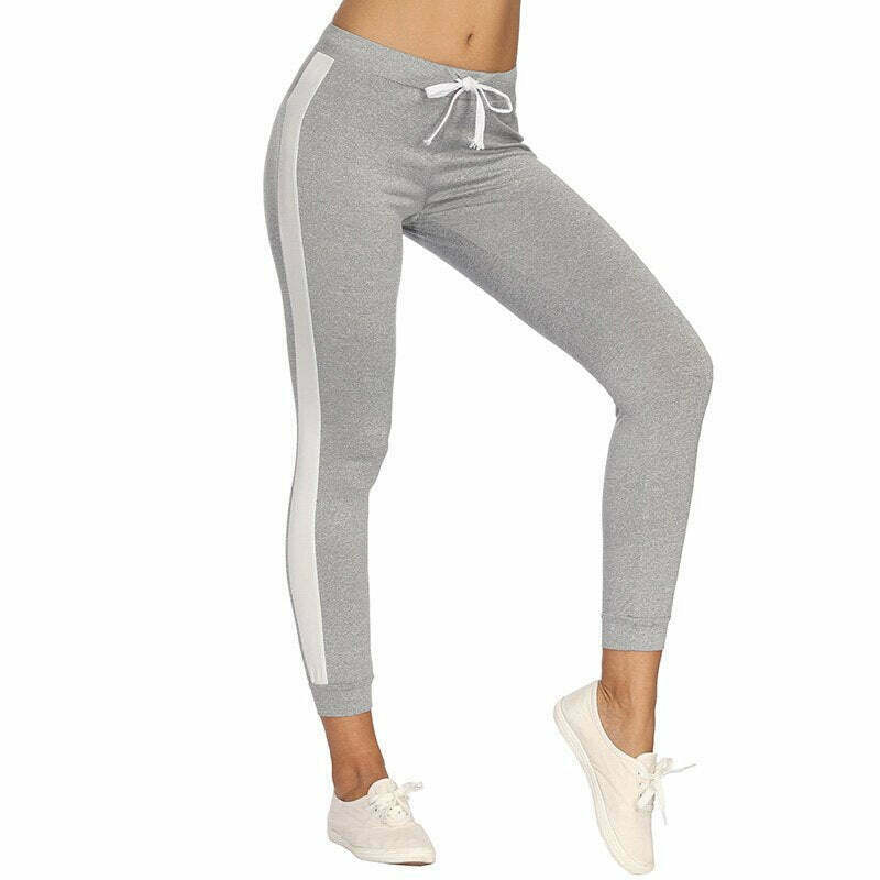 Y2K Grunge Aesthetic Jogger Pants - Comfy Skinny Tracksuit Bottoms for Cute Outfits