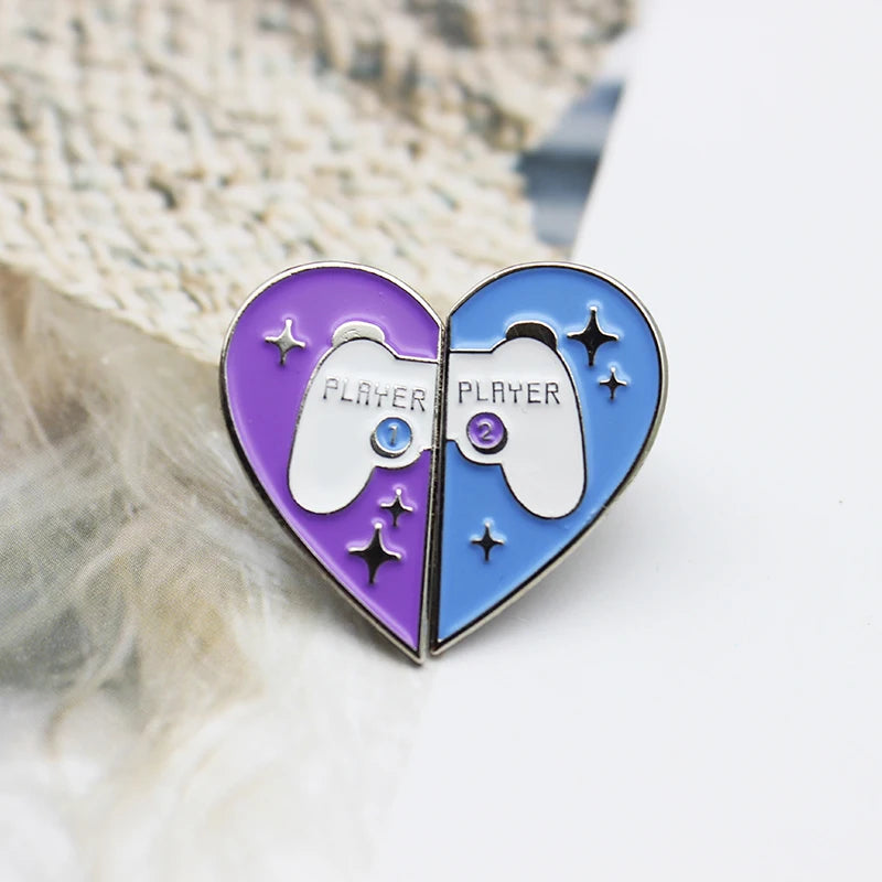 Y2K Heart Shaped Pins for Aesthetic Outfits, Grunge Style, and 90s Fashion Lovers