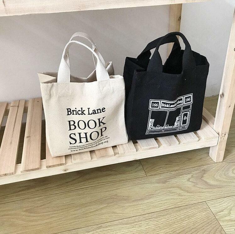 Y2K-Inspired Brick Lane Bookshop Cloth Bag: Trendy Tote for Aesthetic Outfits