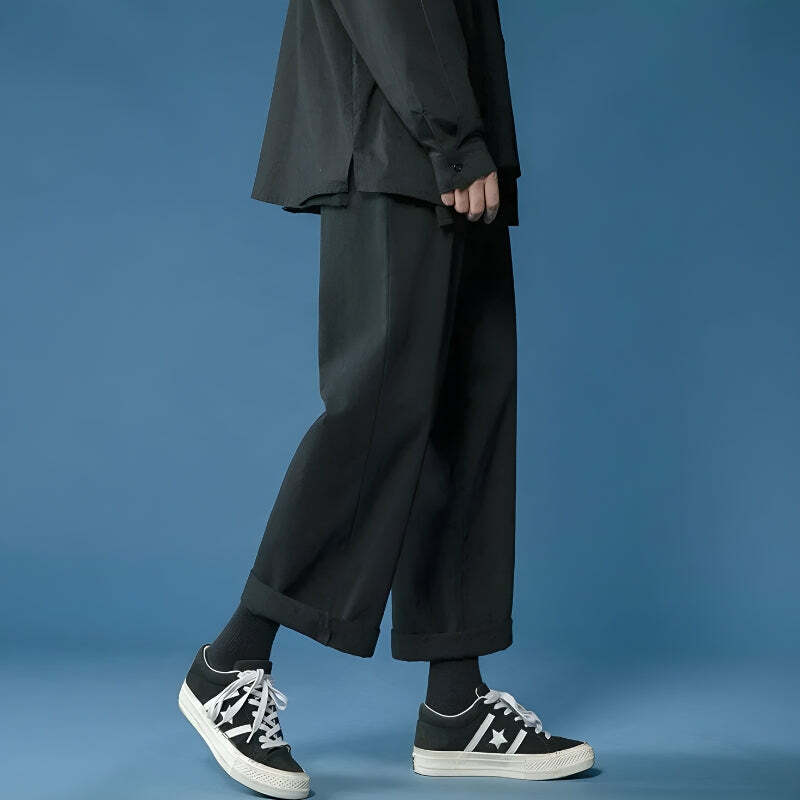 Y2K-Inspired Casual Straight Leg Pants for Effortless Summer Style and Aesthetic Vibes