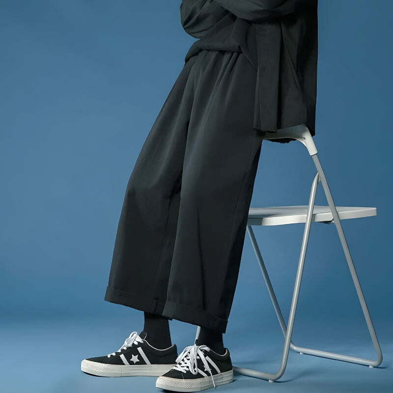 Y2K-Inspired Casual Straight Leg Pants for Effortless Summer Style and Aesthetic Vibes