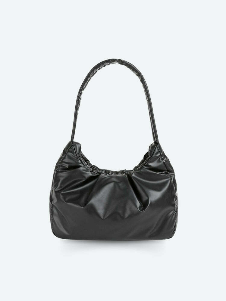 Y2K-Inspired Casualcore Ruched Shoulder Bag for Effortless Summer Style