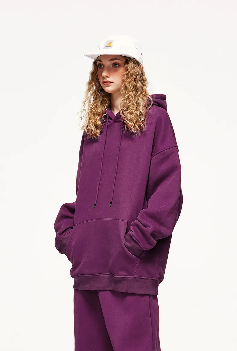 Y2K-Inspired Colorful Basic Pullover Hoodie for Trendy Summer Outfits and Casual Vibes