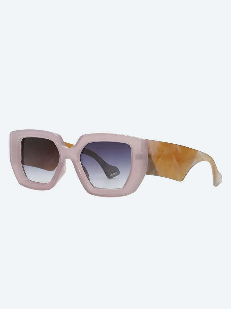 Y2K-Inspired Oversized Square Sunglasses for Effortless Summer Style and Aesthetic Vibes