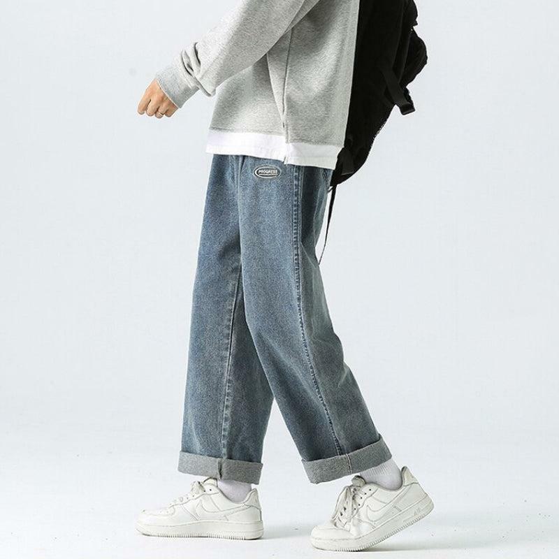 Y2K-Inspired Soft Boy Baggy Jeans for Effortless Grunge Aesthetic and Casual Style