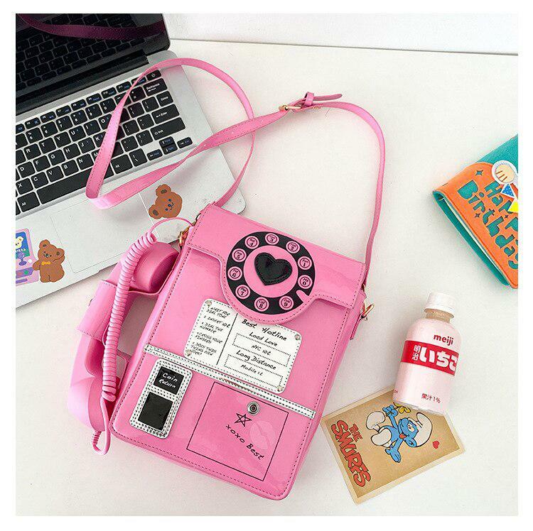 Y2K Retro Phone Crossbody Bag - Cute Grunge Aesthetic Accessory for Summer Outfits