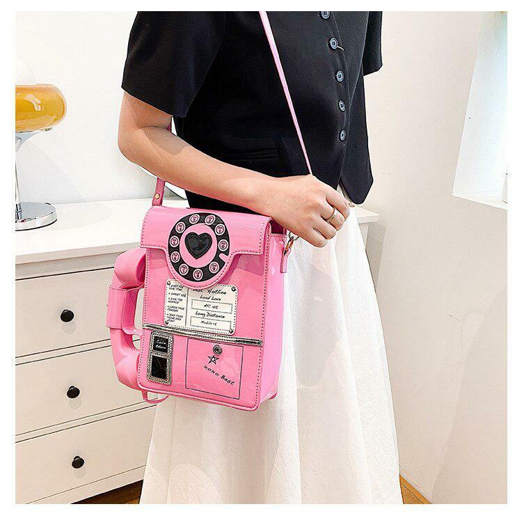 Y2K Retro Phone Crossbody Bag - Cute Grunge Aesthetic Accessory for Summer Outfits